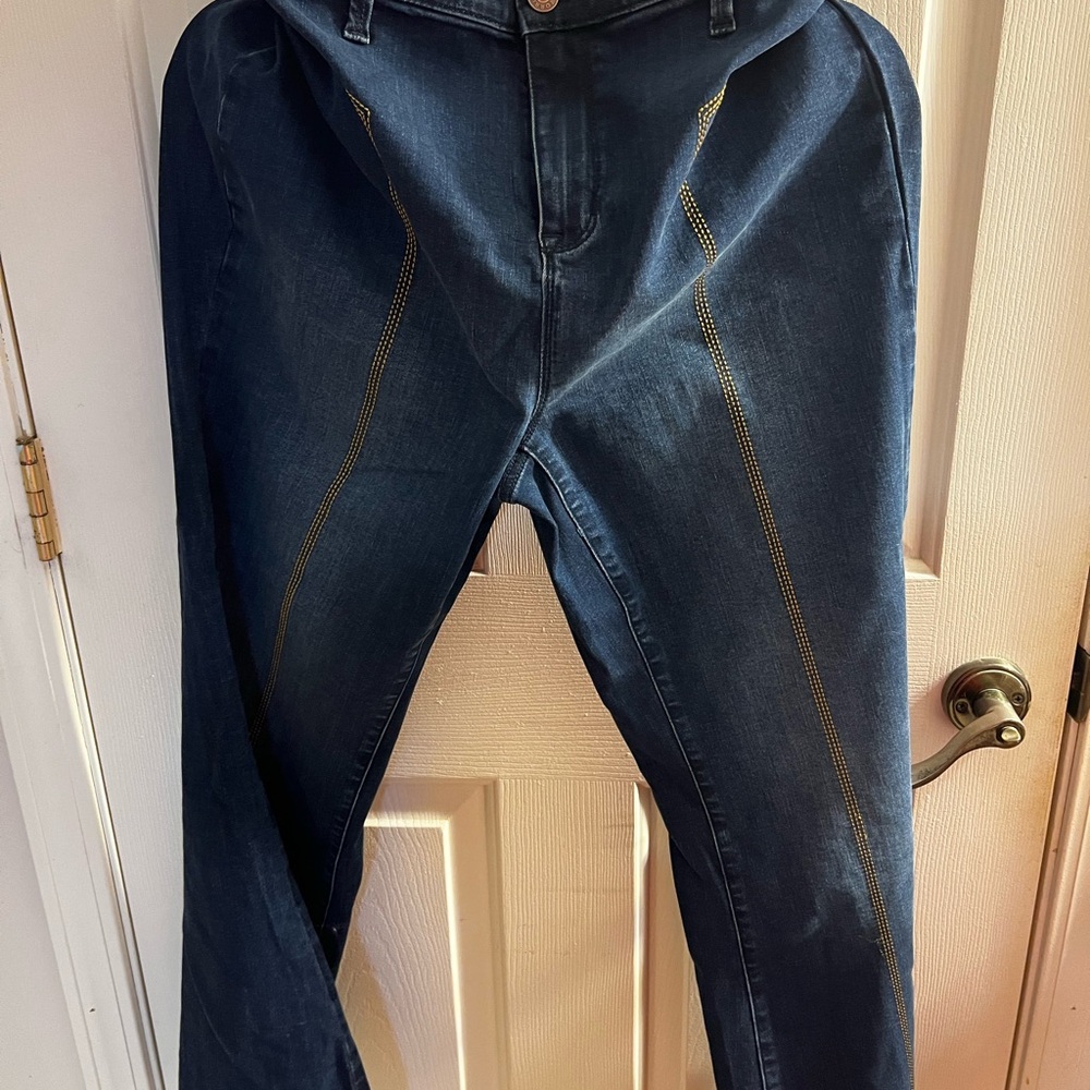 Torrid Dark Blue Flare Jeans